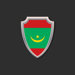 Illustration of Mauritania flag Template