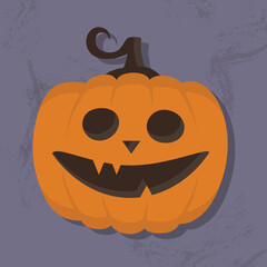 Halloween pumpkin. Icon. Vector illustration
