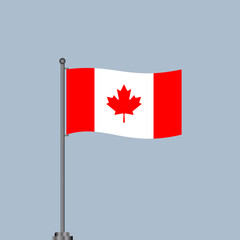 Fototapeta na wymiar Illustration of Canada flag Template