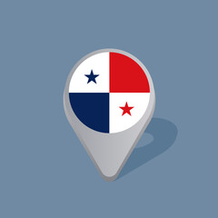Illustration of Panama flag Template