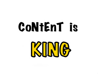 Content is king business concept