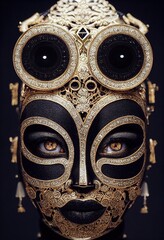 Mystisch schöne fiktive Frau mit einem schönen gotischen Schmuck. Gothic Mystery Girl. © designprojects