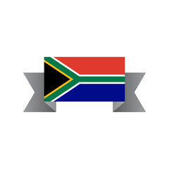 Illustration of South Africa flag Template