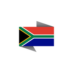 Illustration of South Africa flag Template