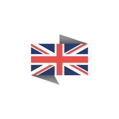 Illustration of United Kingdom flag Template