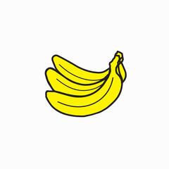 banana isolated on white