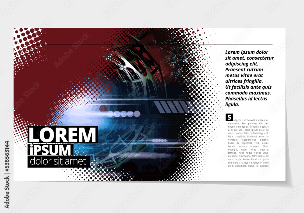 Canvas Prints elegant layout for business presentation with technology and science background, vector illustartion