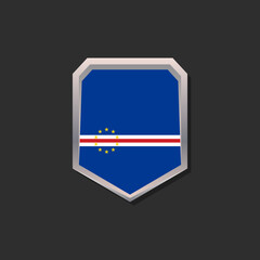 Fototapeta premium Illustration of Cape Verde flag Template