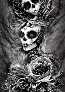 Goddess of Death Painting