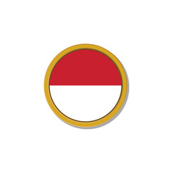 Illustration of Indonesia flag Template