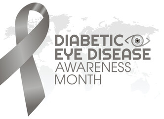 vector graphic of diabetic eye disease awareness month good for diabetic eye disease awareness month celebration. flat design. flyer design.flat illustration.