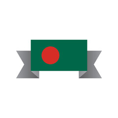 Illustration of Bangladesh flag Template