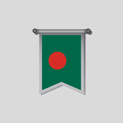 Illustration of Bangladesh flag Template