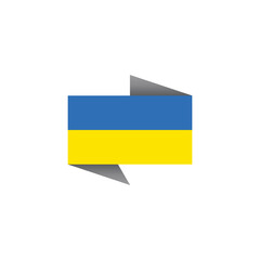 Illustration of Ukraine flag Template