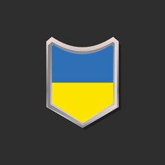 Illustration of Ukraine flag Template