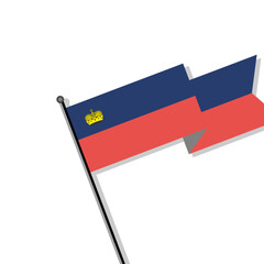 Illustration of Liechtenstein flag Template