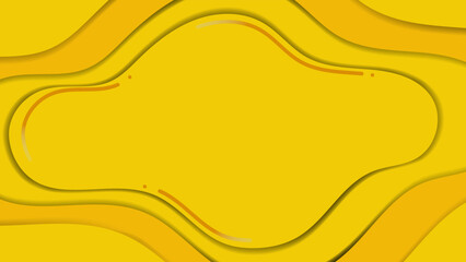 Yellow background of circular waves. suitable for business, promotion, sale, poster, banner, etc.