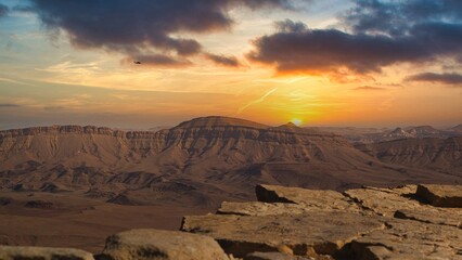 Mitzpe Ramon is a local council situated in the Negev desert in southern Israel. Situated on the northern ridge at an elevation of 860 meters overlooking the world's largest erosion cirque.