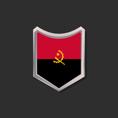 Illustration of Angola flag Template