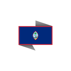 Obraz premium Illustration of Guam flag Template