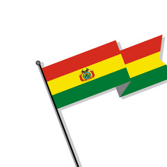 Illustration of Bolivia flag Template