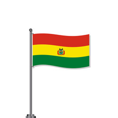 Illustration of Bolivia flag Template