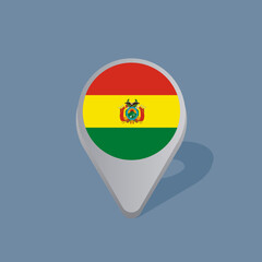 Illustration of Bolivia flag Template