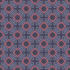 pattern design with abstract ornament motif
