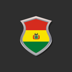 Illustration of Bolivia flag Template