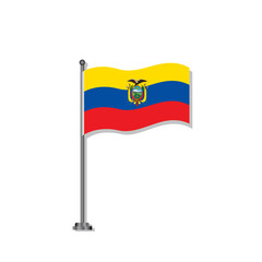 Illustration of Ecuador flag Template