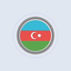 Illustration of Azerbaijan flag Template