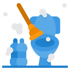 toilet flat icon