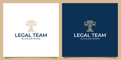 Law Firm, Law Office, Lawyer services, Luxury vintage crest Logo Design Template with team unity logo vector design template