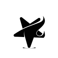 black star logo design