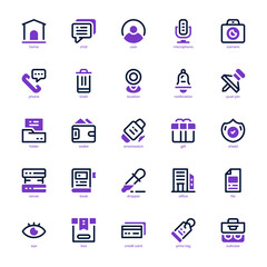 Essential Element icon pack for your website, mobile, presentation, and logo design. Essential Element icon mixed line and solid design. Vector graphics illustration and editable stroke.