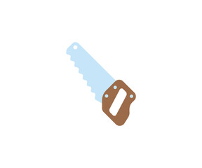 Saw vector isolated icon. Emoji illustration. Saw vector emoticon