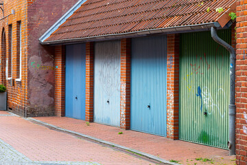 Bunte Garagentore