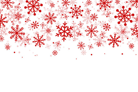 Transparent Christmas background with snowflakes. PNG illustration
