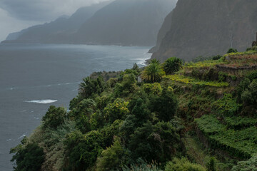 Views of the village of San Vicente in the north of Madeira