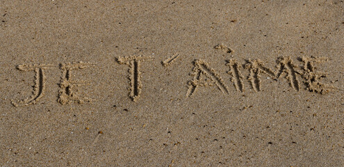 Close up on a message saying 