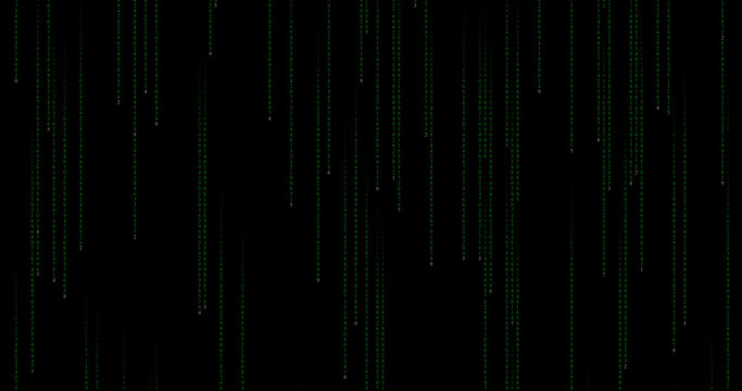 computer code rain background