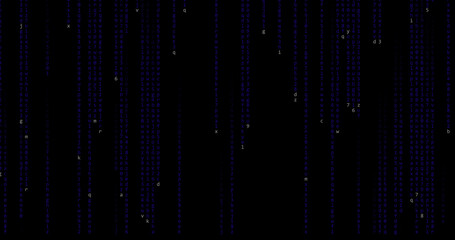 computer code rain background