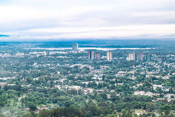 Aerial view of Islamabad city