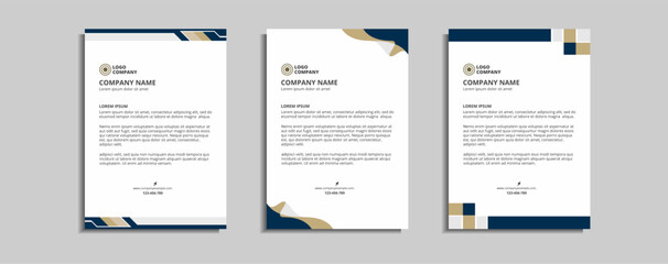 modern corporate letterhead template design