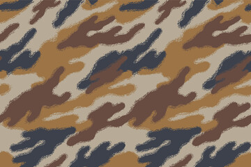 Fototapeta premium Camouflage pattern vector background, Seamless pattern. Abstract military or hunting camouflage background. black and white gray. Vector illustration