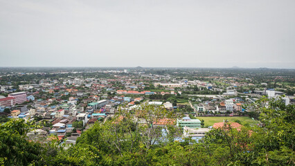 Fototapeta na wymiar The scenic views around Phetchaburi in Thailand