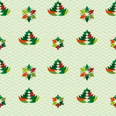 winter and Christmas elements , vector seamless pattern