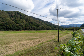 Obraz premium 京都の田舎道