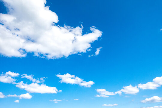 青空と雲の背景素材