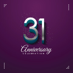 31 years anniversary celebrations, invitation card